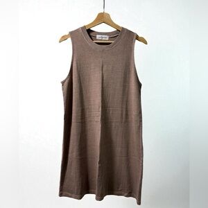 Carly Jean Los Angeles Brown Sleeveless Dress